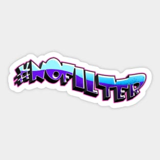 Hashtag No Filter Sticker